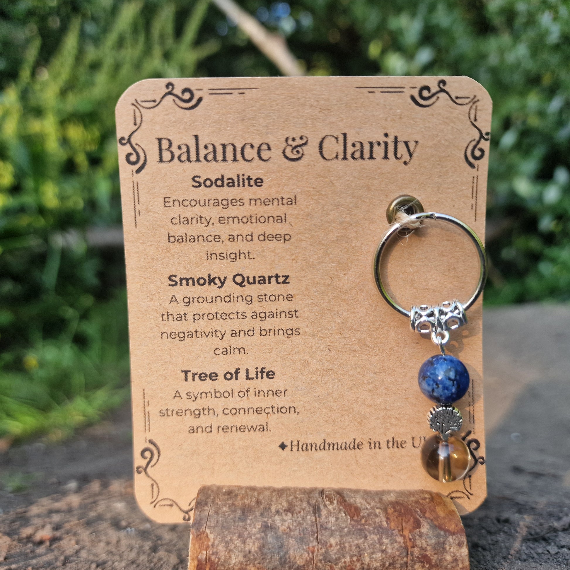 Balance & Clarity Crystal Keyring – Gift Ready