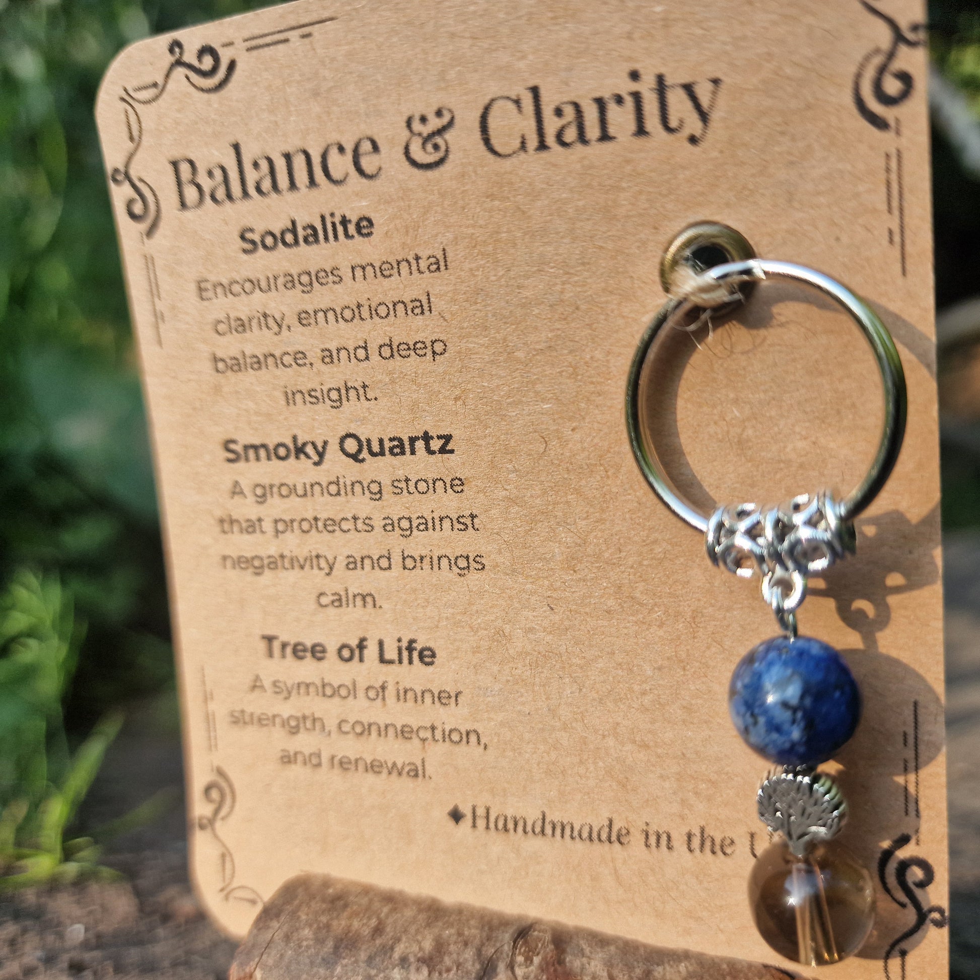 Balance & Clarity Crystal Keyring – Gift Ready