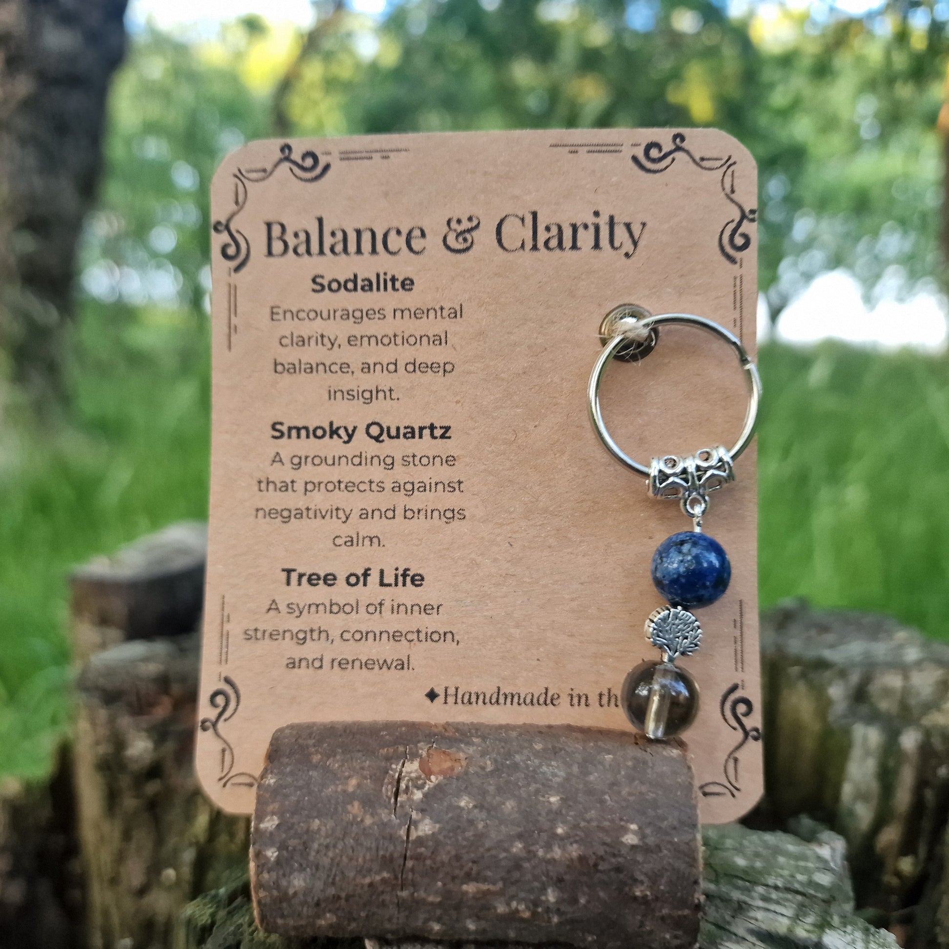 Balance & Clarity Crystal Keyring – Gift Ready