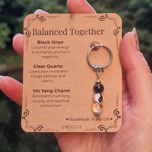 Balanced Together Crystal Keyring – Harmony & Clarity