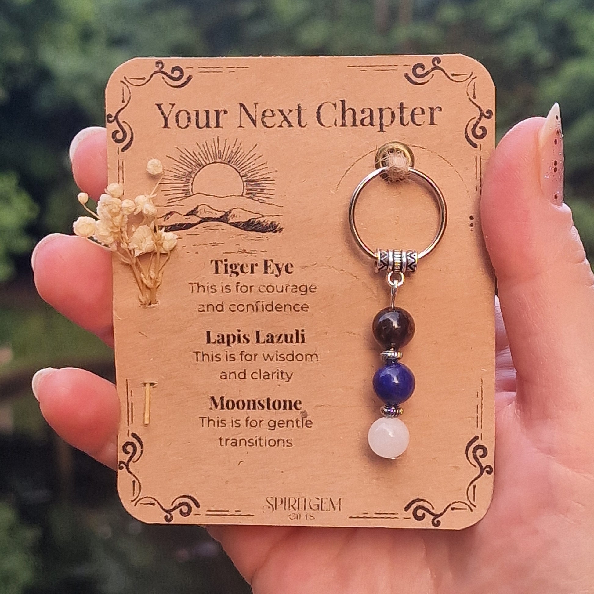 Your Next Chapter Crystal Keyring – Gift Ready