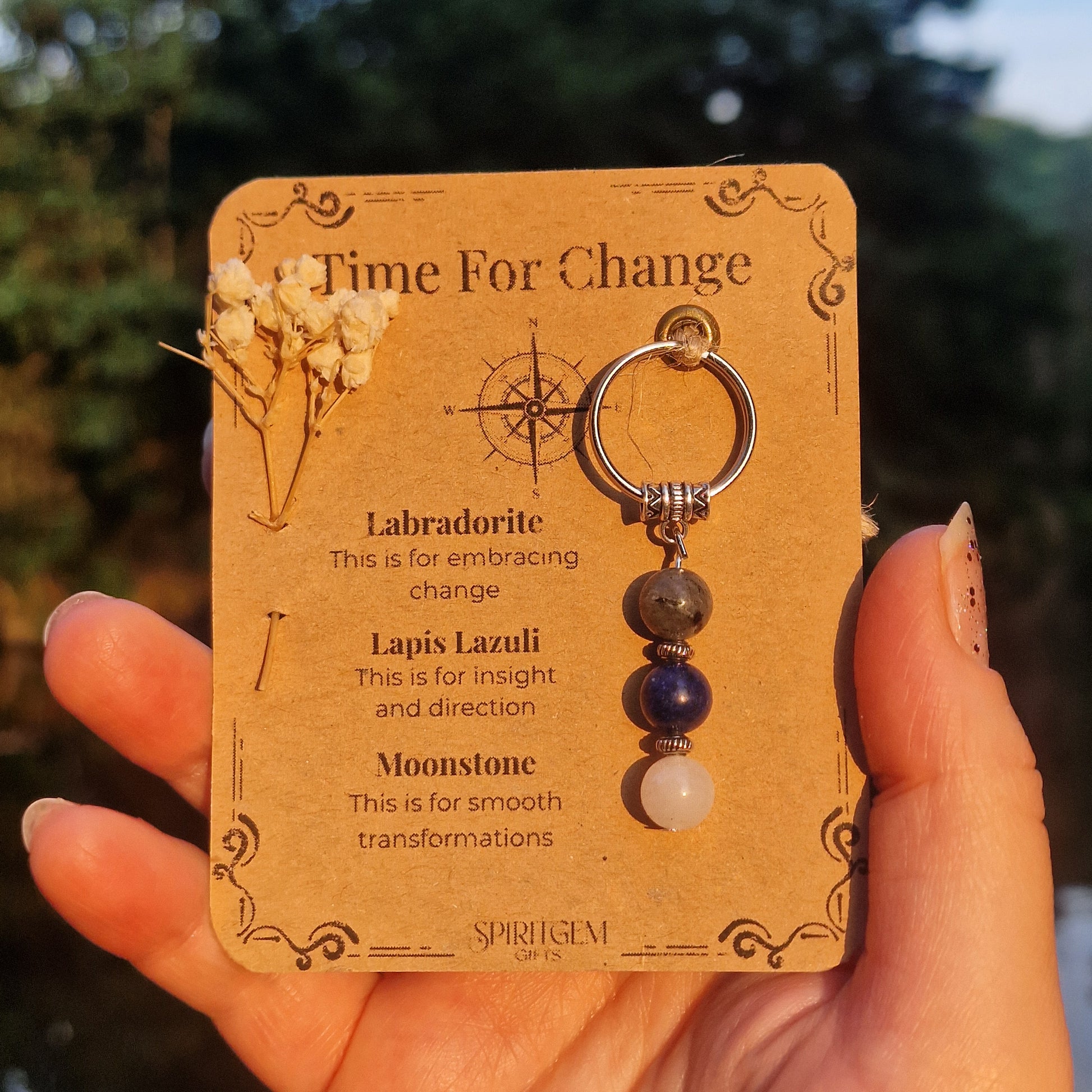 Time For Change Crystal Keyring – Gift Ready