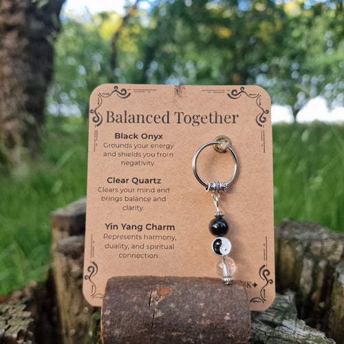 Balanced Together Crystal Keyring – Harmony & Clarity