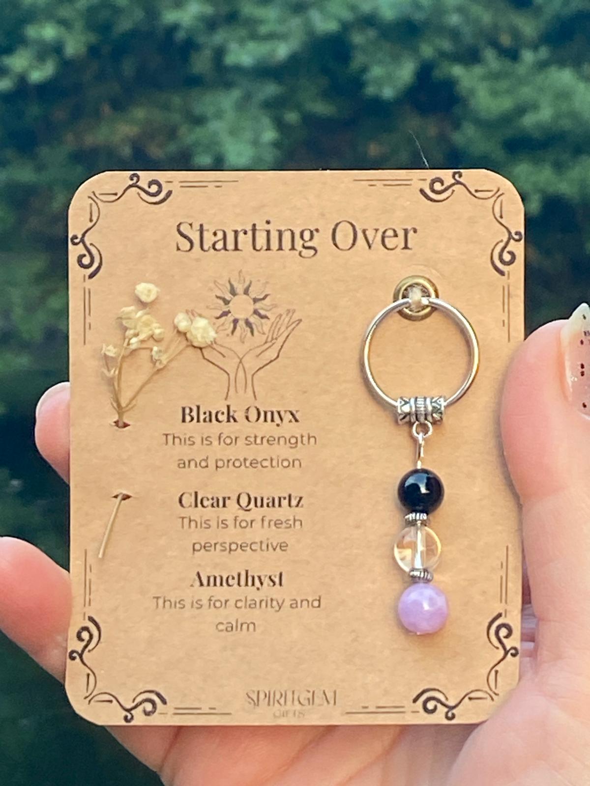 Starting Over Crystal Keyring – Gift Ready