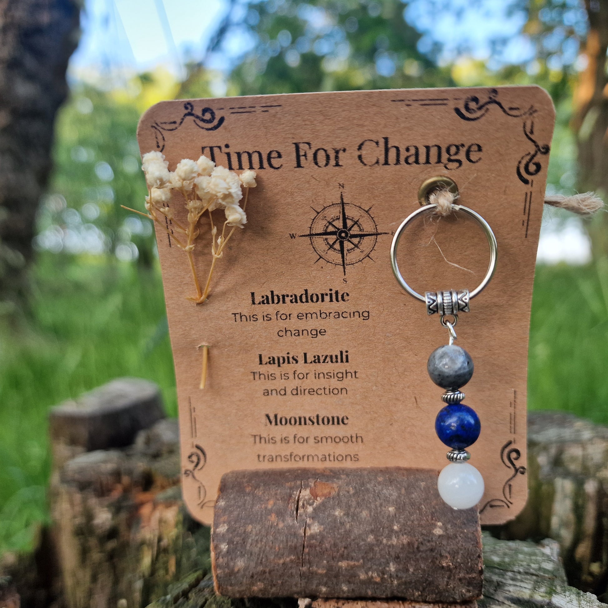 Time For Change Crystal Keyring – Gift Ready