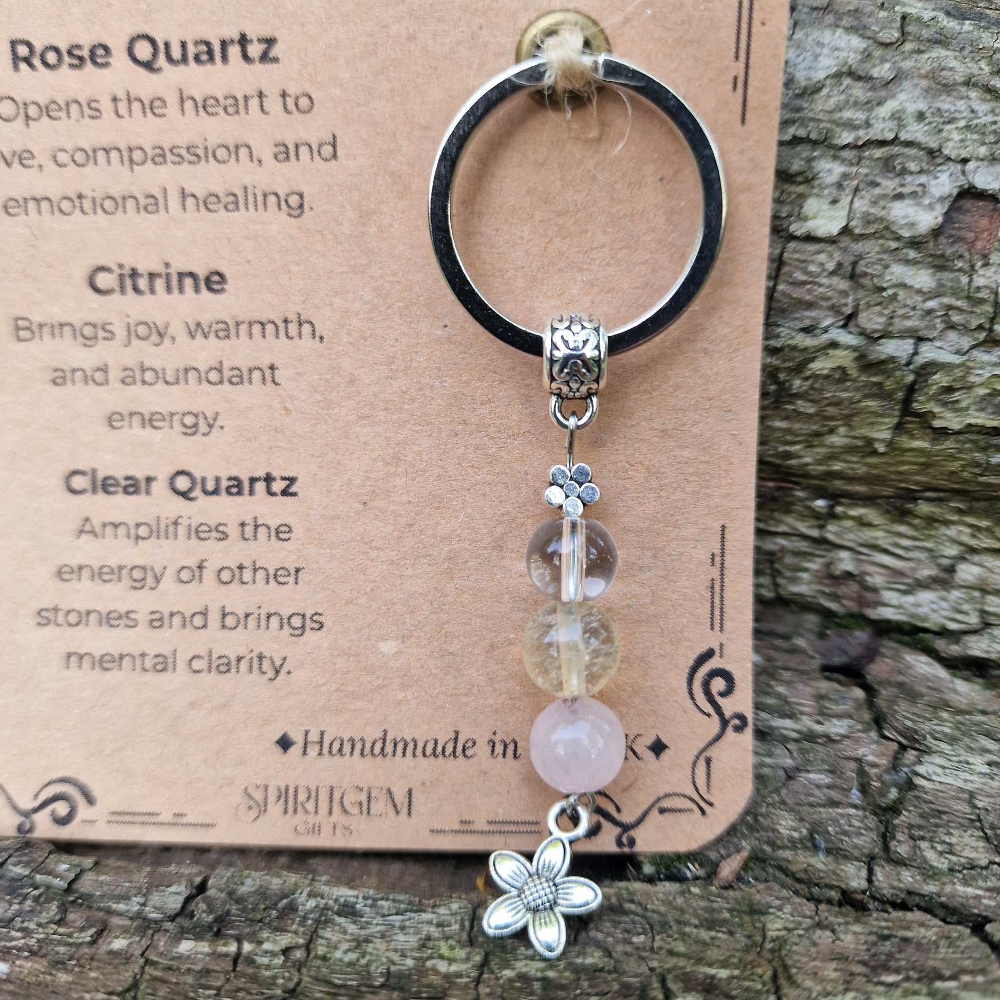 Love & Light Within Crystal Keyring – Gift Ready