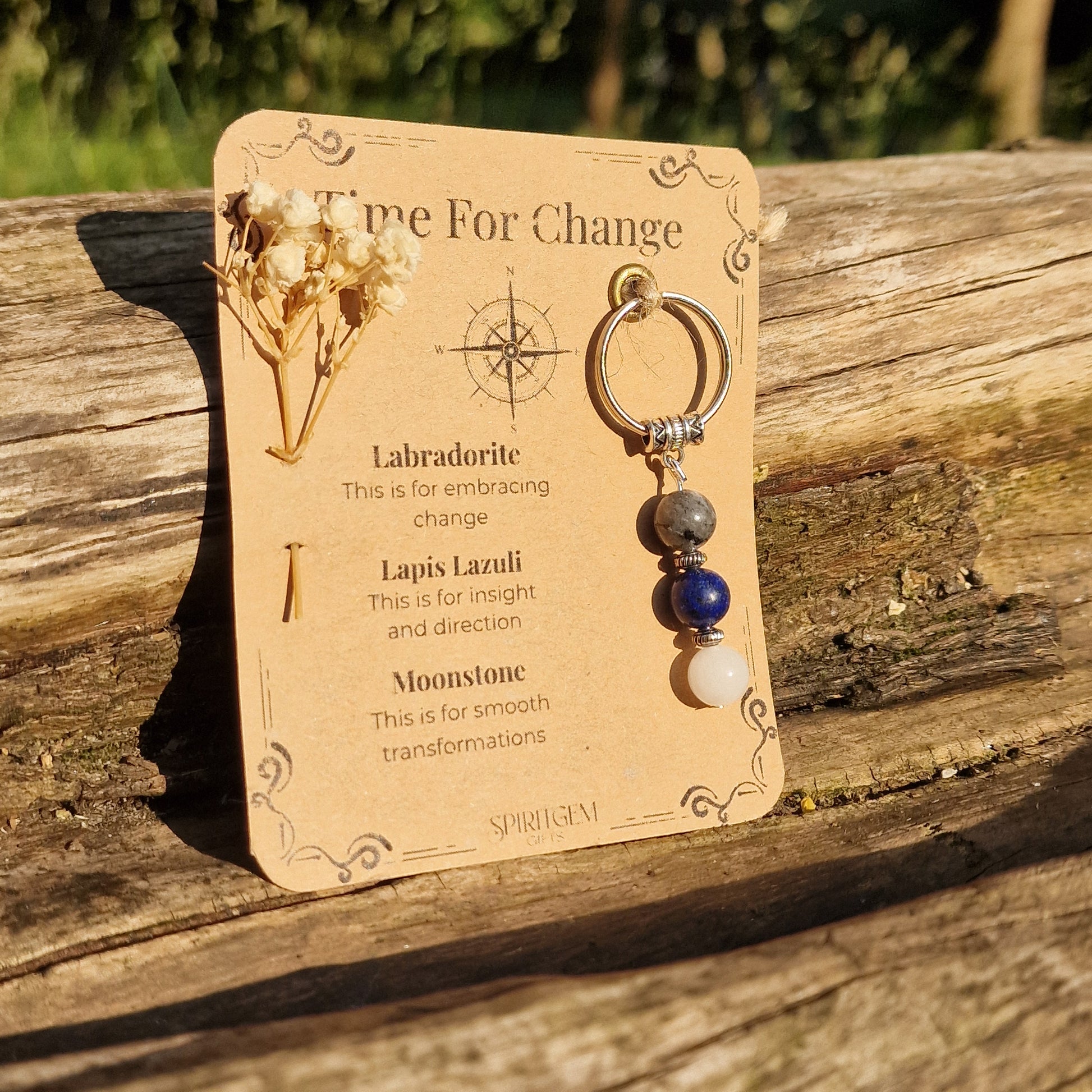 Time For Change Crystal Keyring – Gift Ready