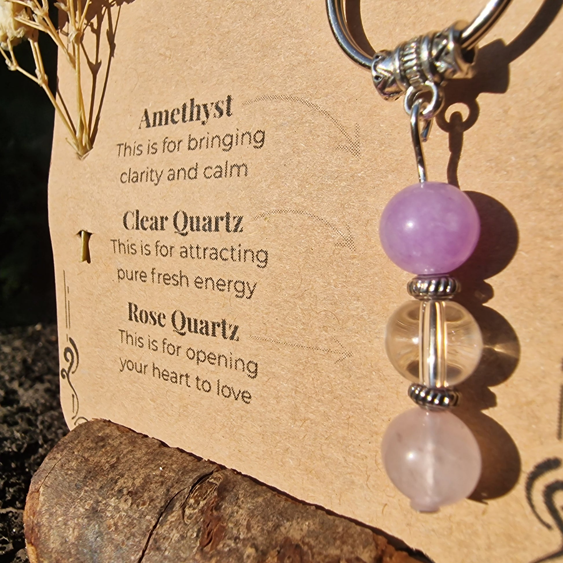 New Beginnings Crystal Keyring