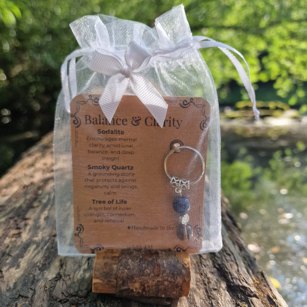 Balance & Clarity Crystal Keyring – Gift Ready