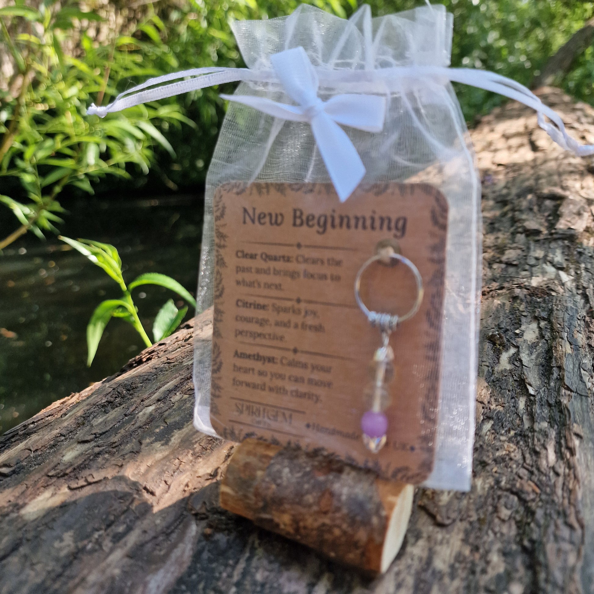 New Beginning Crystal Keyring – Gift Ready